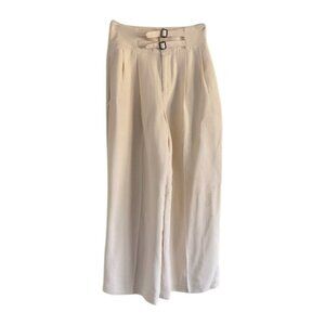 Club Monaco White Wide Leg Trouser Pants Size 00 - 41548